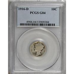 1916-D 10C Good 4 PCGS