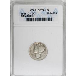 1916-D 10C VG8 ANACS