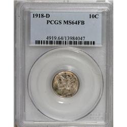 1918-D 10C MS64 Full Bands PCGS