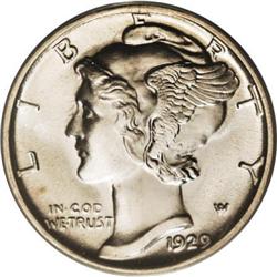 1929-S 10C MS67 Full Bands PCGS