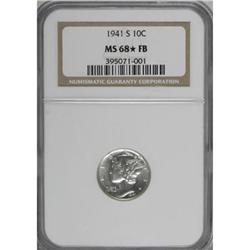 1941-S 10C MS68 Star Full Bands NGC