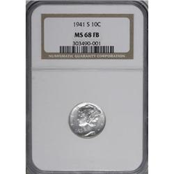 1941-S 10C MS68 Full Bands NGC