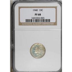 1940 10C PR68 NGC