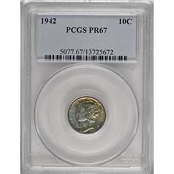 1942 10C PR67 PCGS