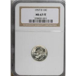 1957-D 10C MS67 Full Torch NGC