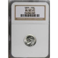 1959 10C MS67 Full Torch NGC