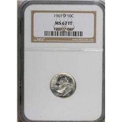 1961-D 10C MS67 Full Torch NGC