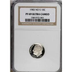 1983 10C No S PR69 Deep Cameo NGC