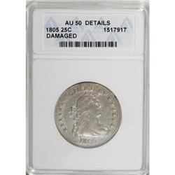 1805 25C AU50 Details ANACS B-2