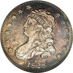 1828 25C MS62 NGC