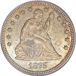 1875-CC 25C MS63 PCGS