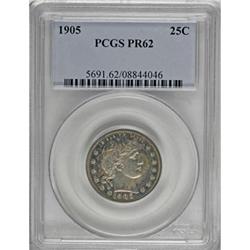 1905 25C PR62 PCGS