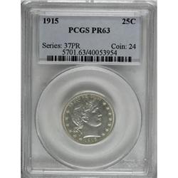 1915 25C PR63 PCGS