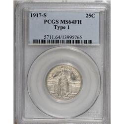 1917-S 25C Type One MS64 Full Head PCGS