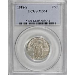 1918-S 25C MS64 PCGS