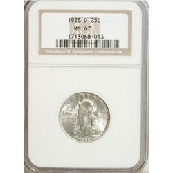 1928-D 25C MS67 NGC