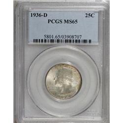 1936-D 25C MS65 PCGS