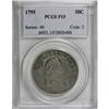 Image 3 : 1795 50C 2 Leaves Fine 15 PCGS