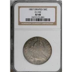 1807 50C Draped Bust XF40 NGC O-102
