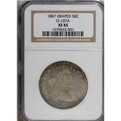1807 50C Draped Bust XF45 NGC O-107a