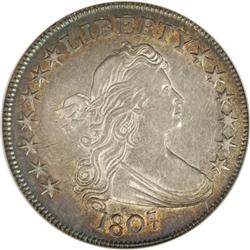 1807 50C Draped Bust AU53 NGC O-105