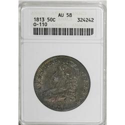 1813 50C AU58 ANACS