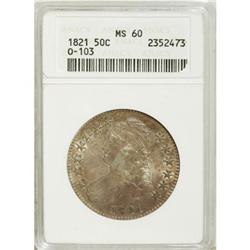 1821 50C MS60 ANACS O-103