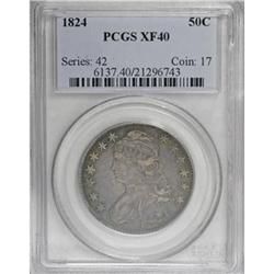 1824 50C XF40 PCGS