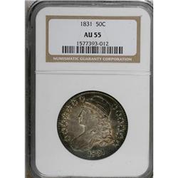1831 50C AU55 NGC