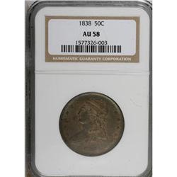 1838 50C AU58 NGC