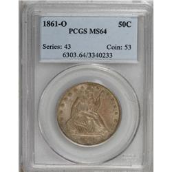 1861-O 50C MS64 PCGS