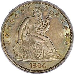 1864 50C MS64 PCGS