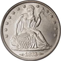 1873 50C Arrows MS64 PCGS