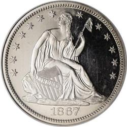 1867 50C PR65 Cameo NGC