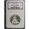 Image 3 : 1867 50C PR65 Cameo NGC