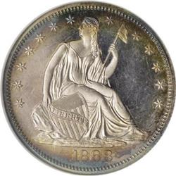 1868 50C PR66 Star Cameo NGC