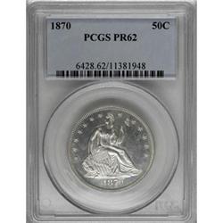 1870 50C PR62 PCGS