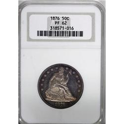 1876 50C PR62 NGC