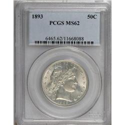 1893 50C MS62 PCGS