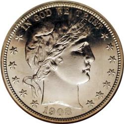 1908 50C PR67 Cameo NGC