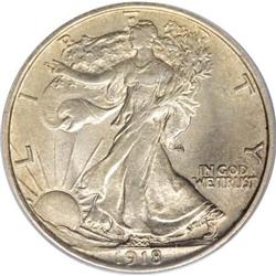 1918-D 50C MS63 PCGS