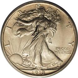 1918-D 50C MS64 PCGS