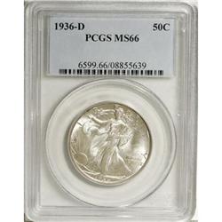1936-D 50C MS66 PCGS