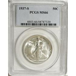 1937-S 50C MS66 PCGS
