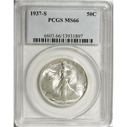 1937-S 50C MS66 PCGS