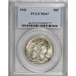 1942 50C MS67 PCGS