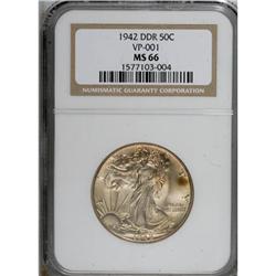 1942 50C MS66 NGC DDR FS-801