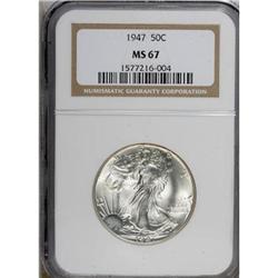 1947 50C MS67 NGC