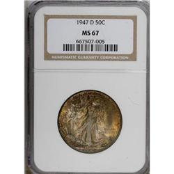 1947-D 50C MS67 NGC