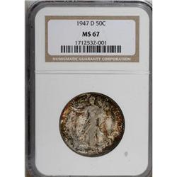 1947-D 50C MS67 NGC